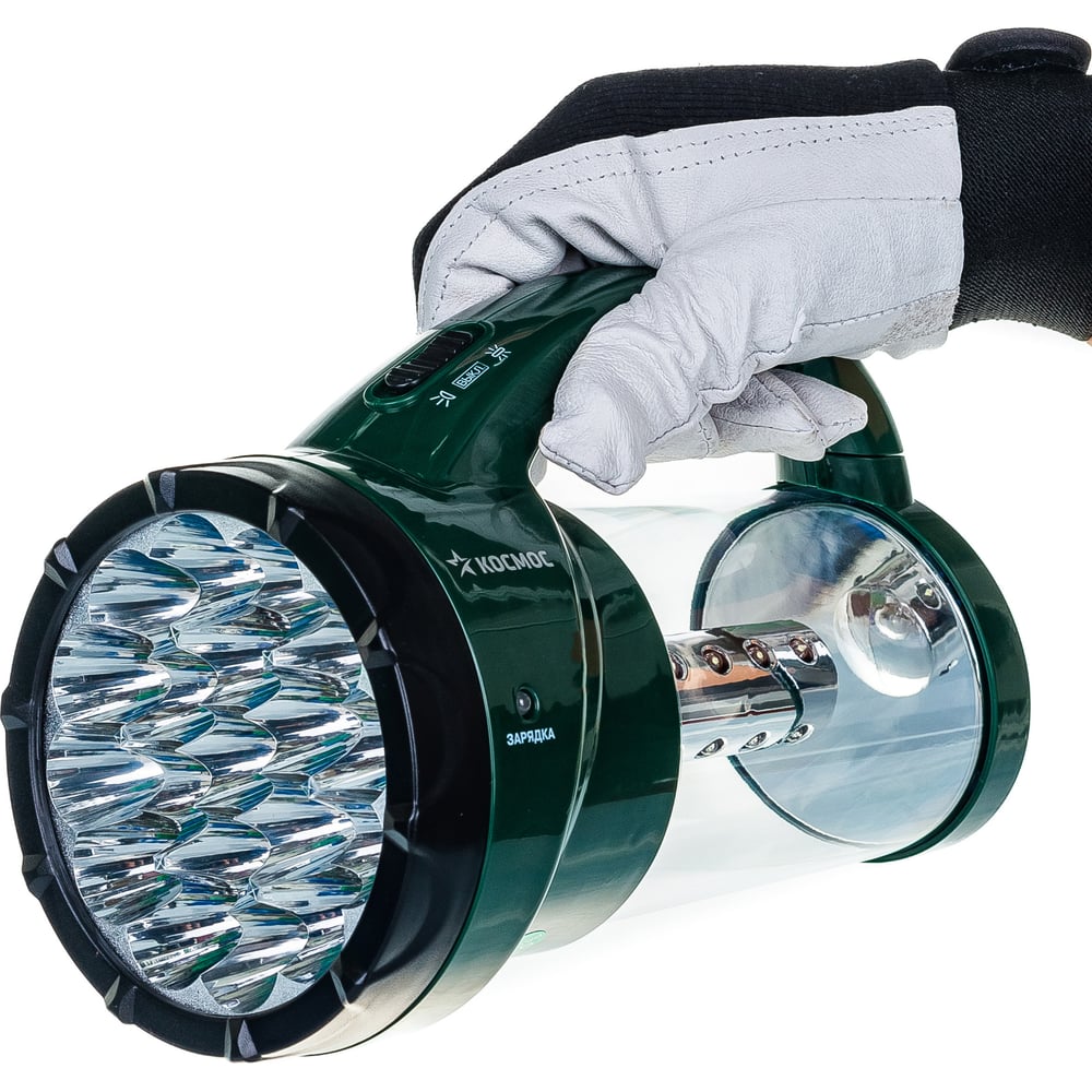 Аккумуляторный фонарь-светильник КОСМОС 2008L-LED, 24LED+19LED, 4V2AH KOCAP2008L-LED