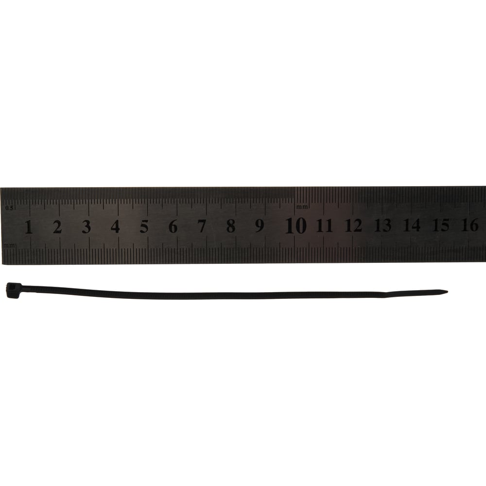Нейлоновые хомуты Зубр черные, 2.5x150 мм, 100 шт. 309030-25-150