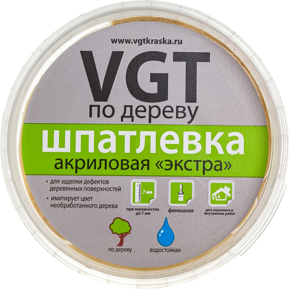 Шпаклевка по дереву Экстра Сосна 0,3 кг VGT 11594803
