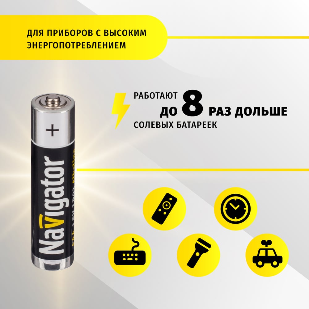 Элемент питания Navigator 94 750 NBT-NE-LR03-BP2 2 шт 94750