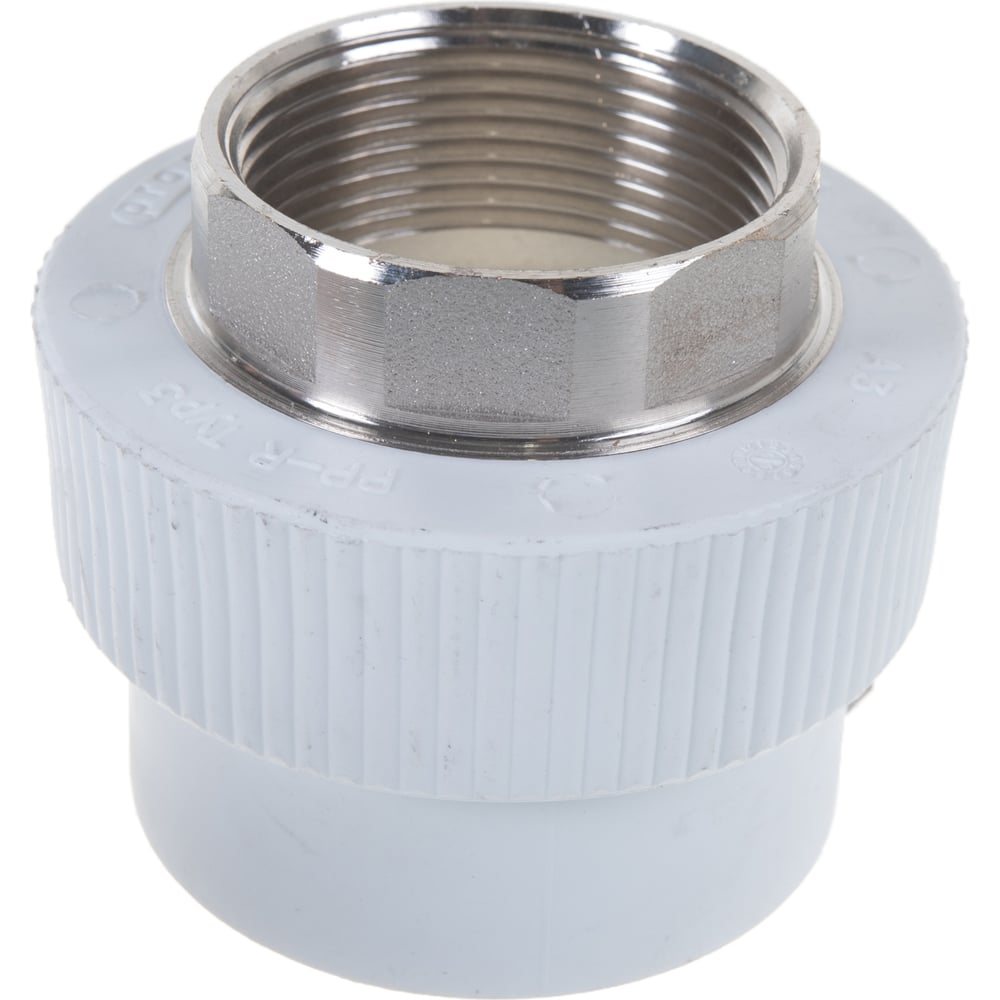 Комбинированная муфта под ключ PRO AQUA PP-R ВР белая d-50 мм 1 1/2 PA22522Pb"