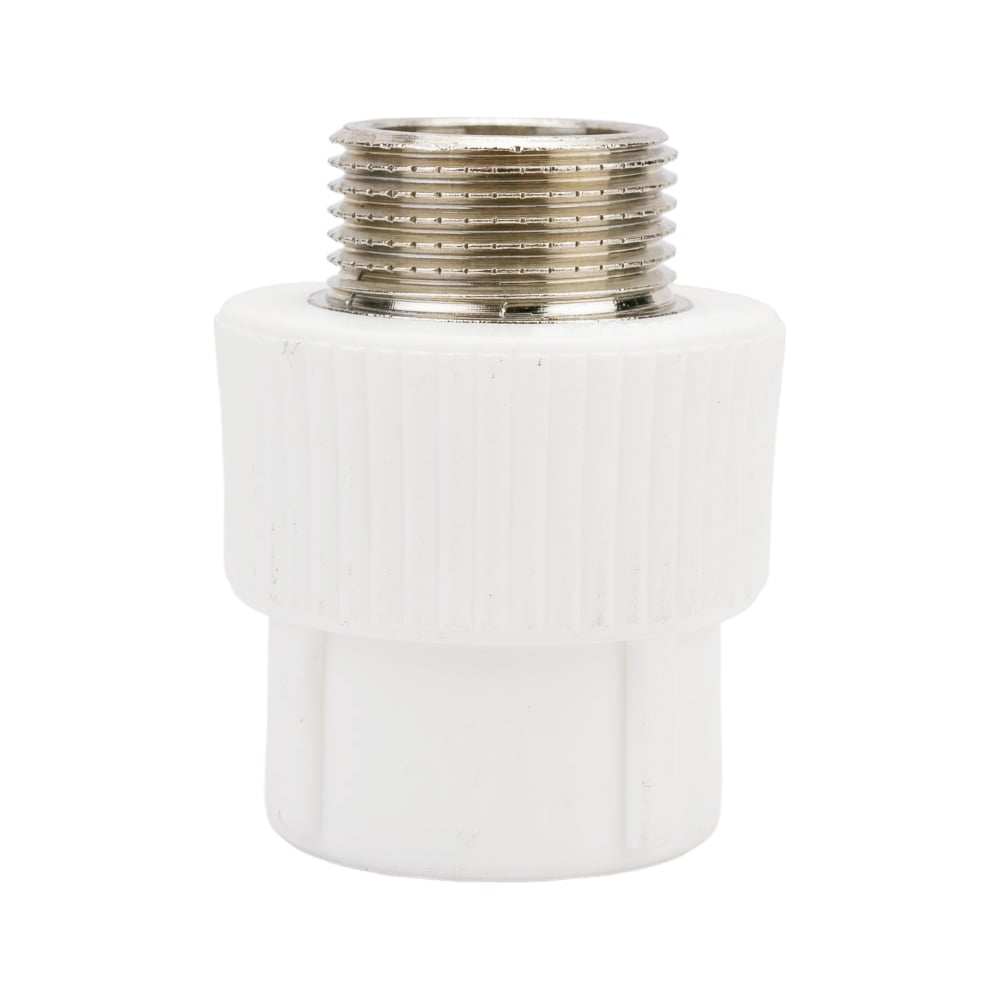 Комбинированная муфта PRO AQUA PP-R НР белая d-25 мм 3/4 PA23014Pb"