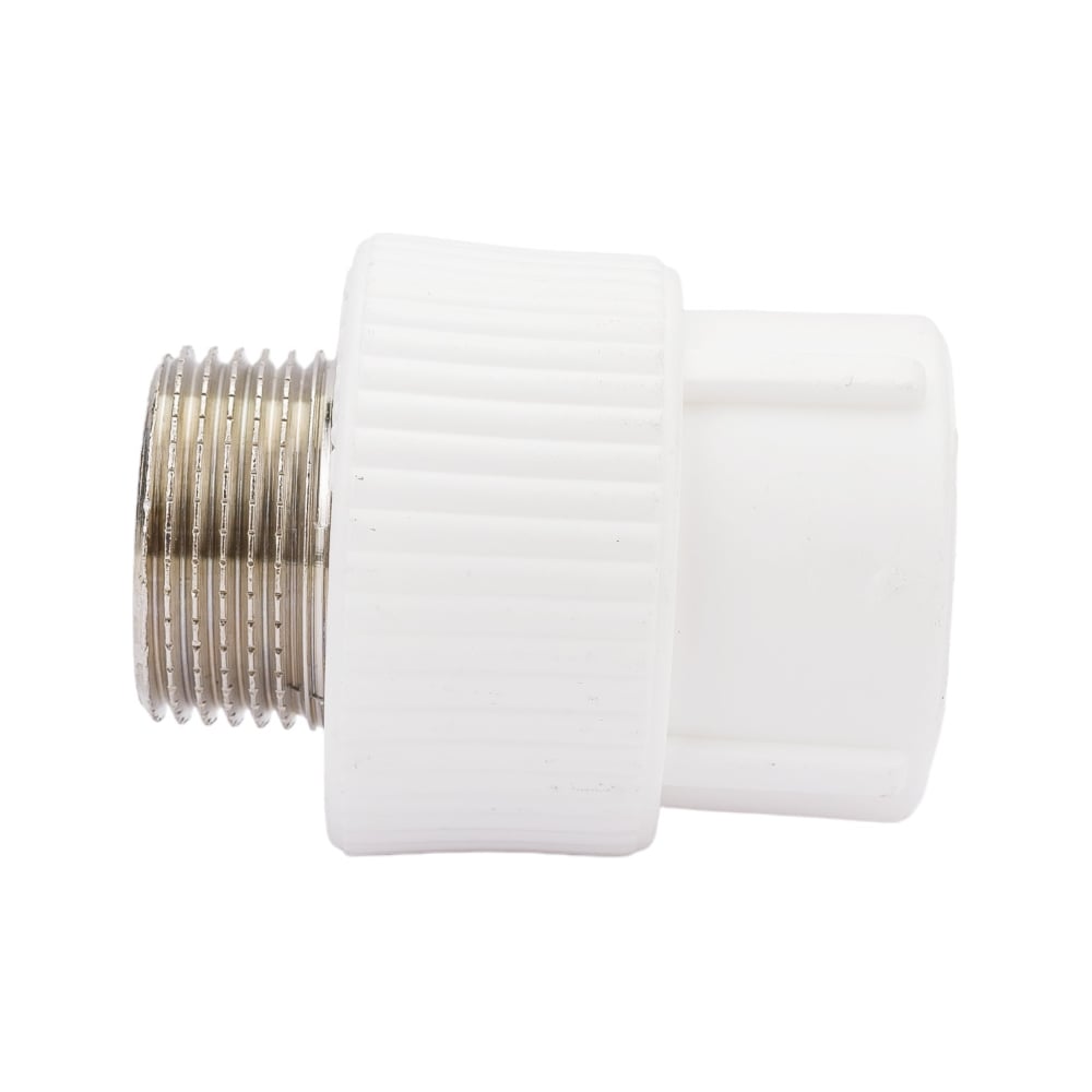 Комбинированная муфта PRO AQUA PP-R НР белая d-25 мм 3/4 PA23014Pb"