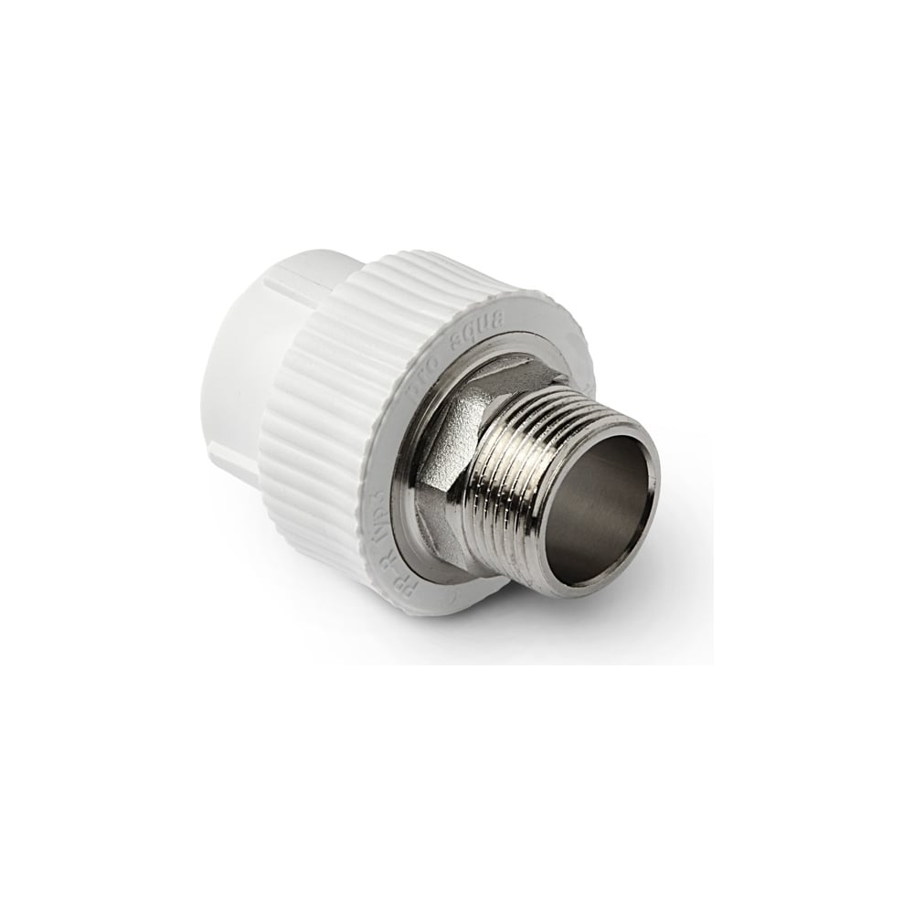 Комбинированная муфта под ключ PRO AQUA PP-R НР белая d-40 мм 1 1/4 PA23520Pb"