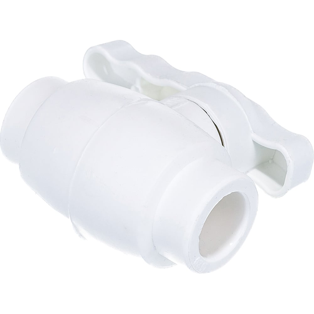 Полнопроходной шаровой кран PRO AQUA PP-R белый d-20 мм PA40008