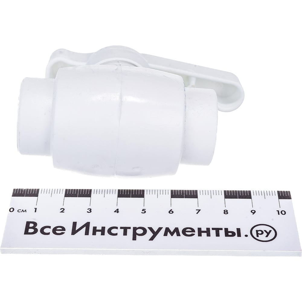 Полнопроходной шаровой кран PRO AQUA PP-R белый d-20 мм PA40008