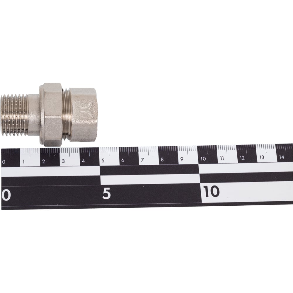 Соединение PRO AQUA разъемное, прямое, резьбовое, Н/В, ШК 1/2 10-m15-f15xb