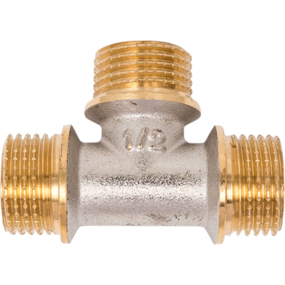 Латунный тройник PRO AQUA НР резьбовой 1/2 03-m15-m15-m15x
