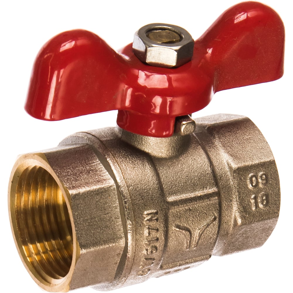 Шаровой полнопроходной кран PRO AQUA ручка-бабочка В-В 1 FWB63-f25-f25x