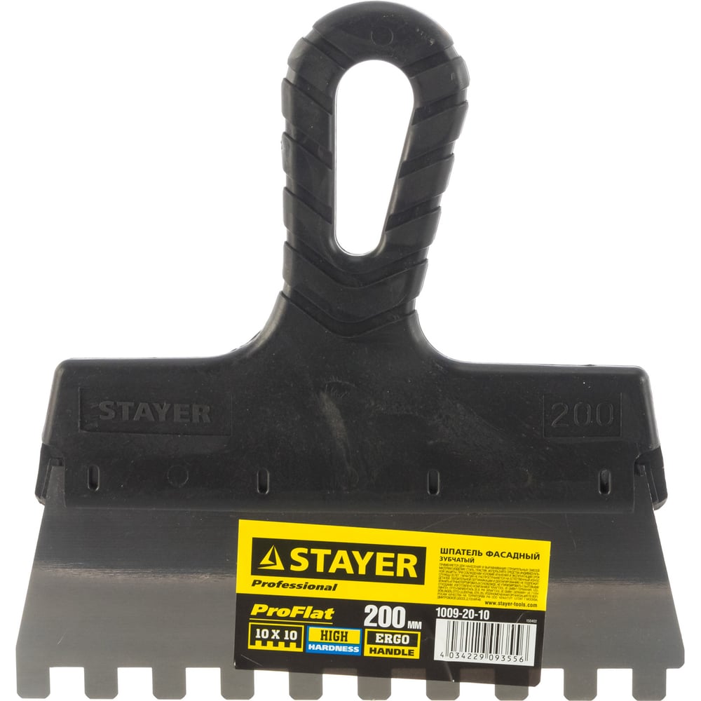 Зубчатый шпатель STAYER 1009-20-10