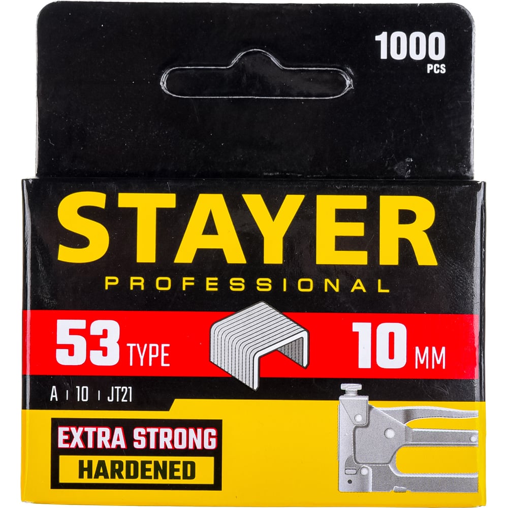 Скобы тонкие (1000 шт; 10 мм; тип 53) для степлера Stayer 3159-10_z02