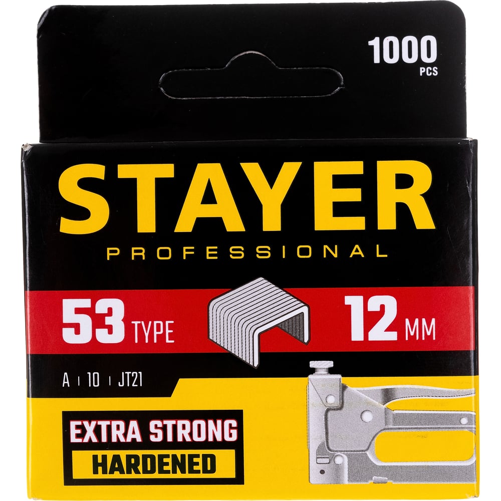 Скобы тонкие (1000 шт; 12 мм; тип 53) для степлера Stayer 3159-12_z02