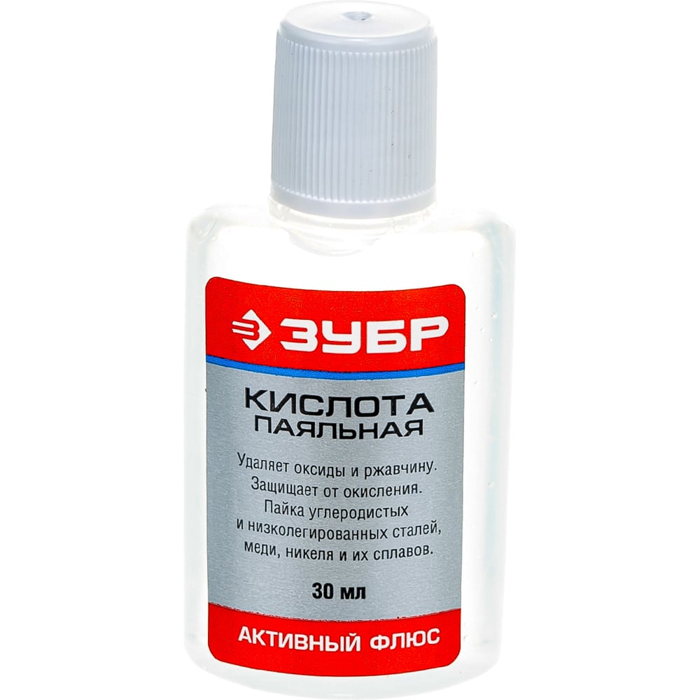 Флюс паяльная кислота ЗУБР 30 мл 55491-030