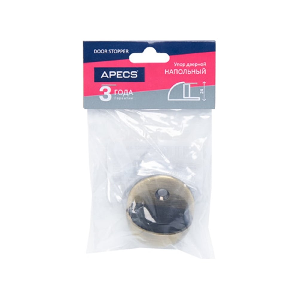 Дверной упор Apecs DS-2-AB YD002-AB 6527 00006527