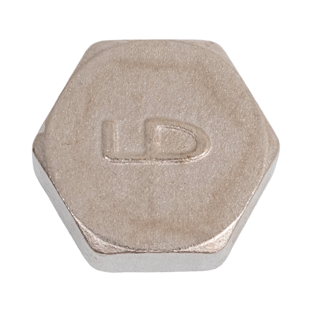 Заглушка LD Pride DN15 (1/2) ВР латунь никель LD.67.504.15.1"