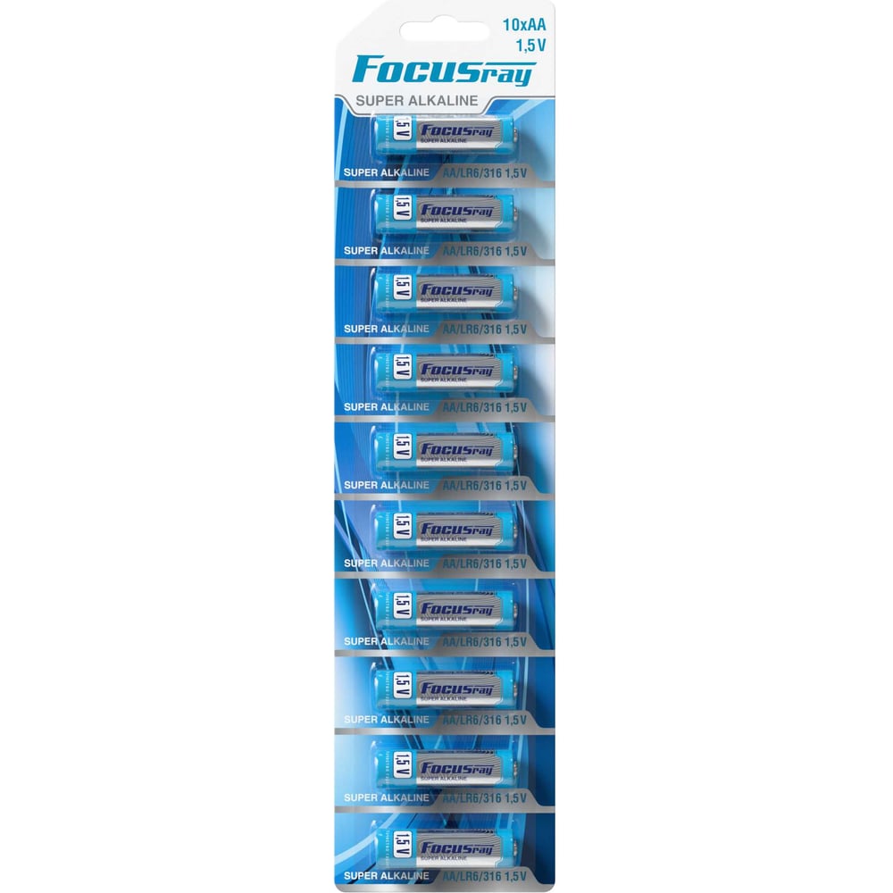Батарейка Focusray Super ALKALINE LR6 / BL10 10шт 621008
