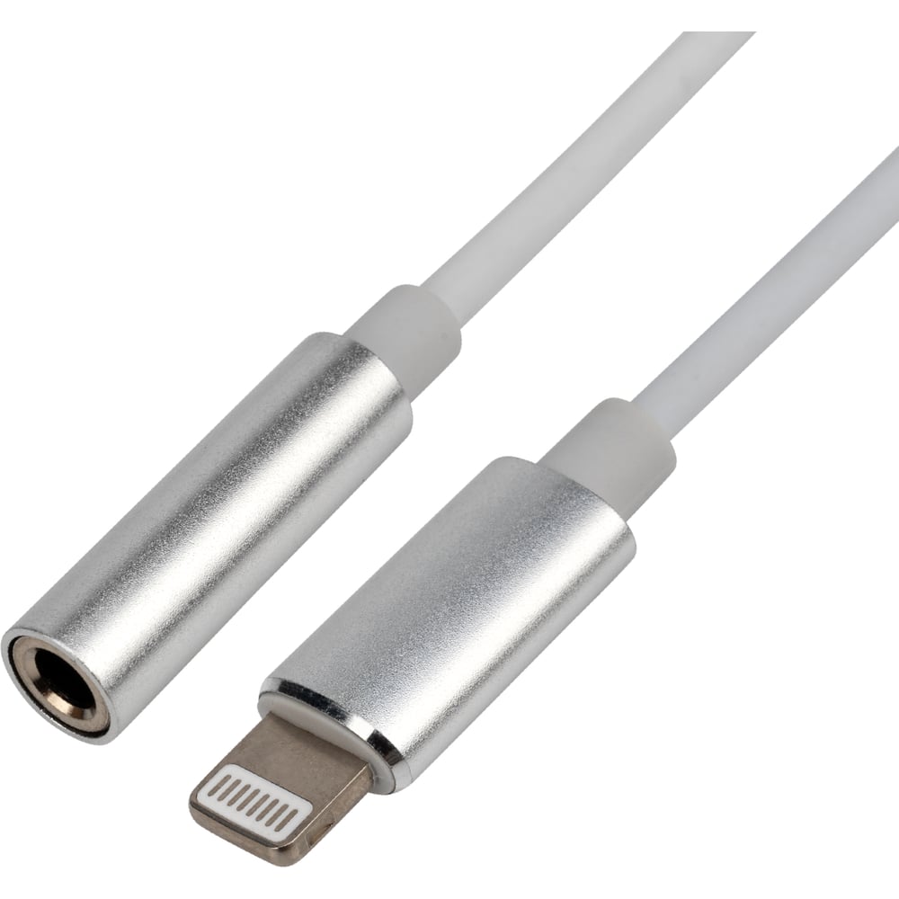 Кабель переходник REXANT с iPhone Lightning 8 pin на AUX 3,5 мм 18-0175