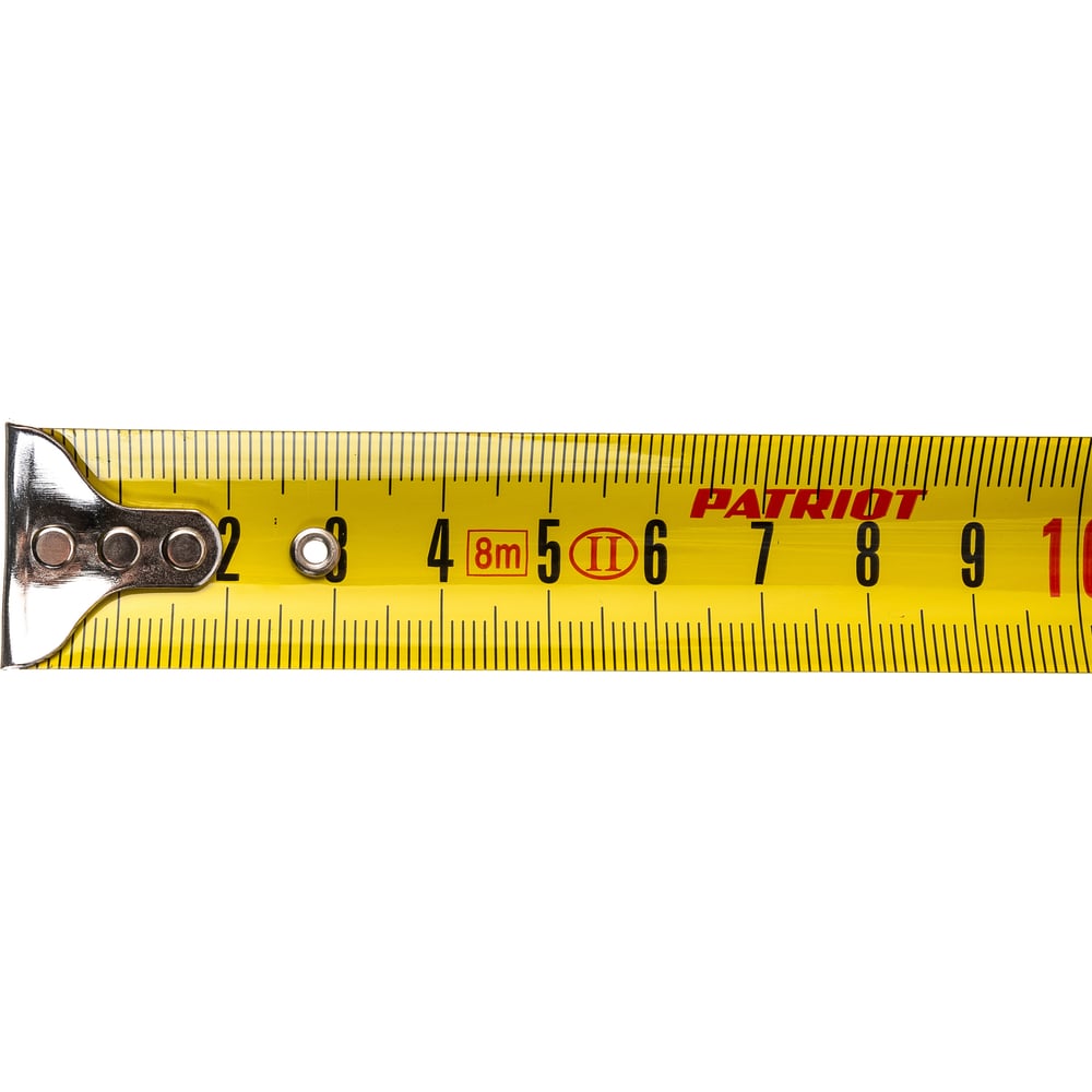 Рулетка, ударопрочный корпус, обрезиненная, 8м PATRIOT MTP-8 350005008