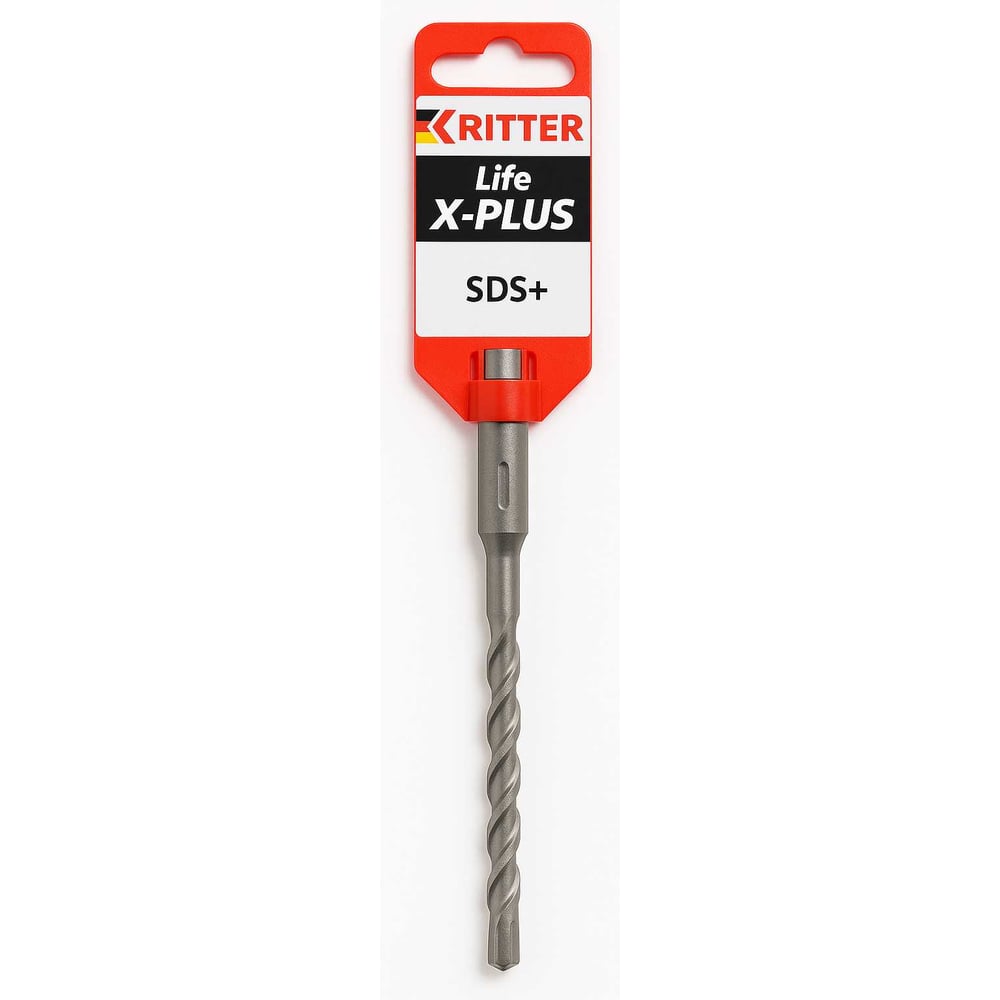 Бур RITTER SDS+ Life X-Plus 6х150/210 (Х-образная увеличенная твердосплавная напайка YG9, 4 резца) 10406210