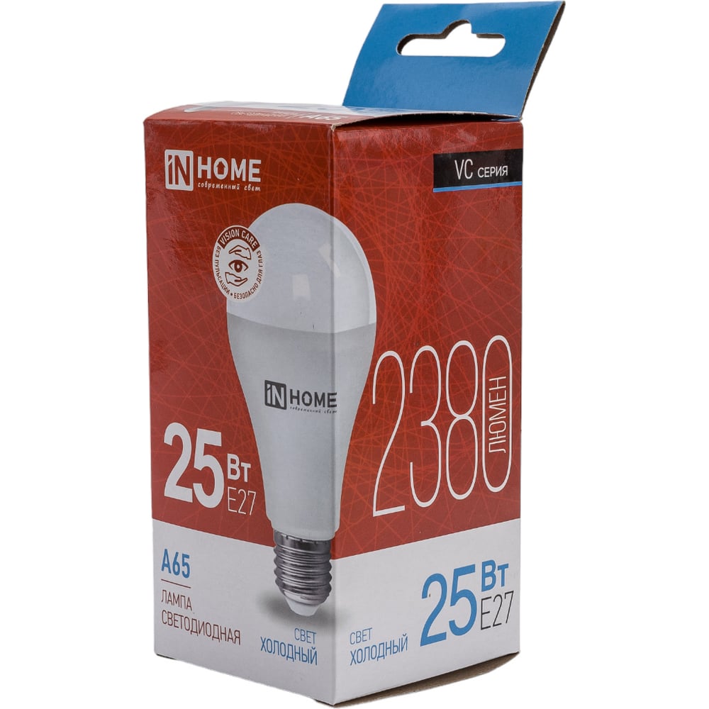 Светодиодная лампа IN HOME LED-A65-VC 25Вт 230В Е27 6500К 2380Лм 4690612024103