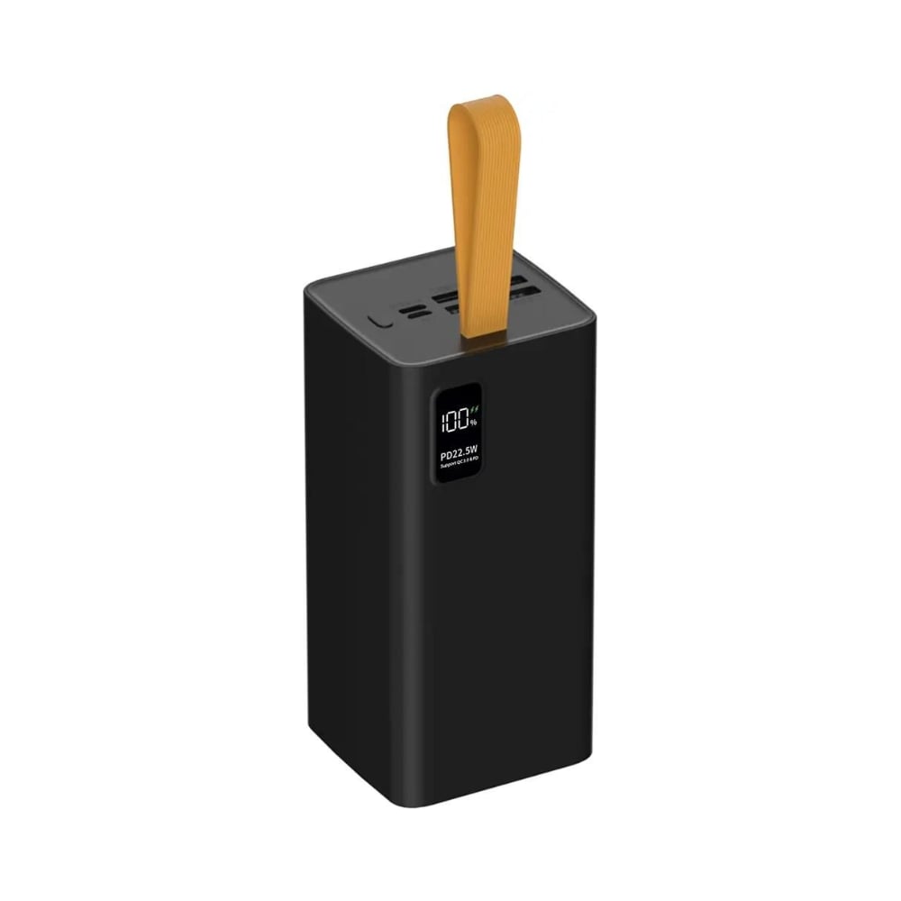 Внешний аккумулятор PERO PB09 50000 mAh, Li-Pol, output USB-C + 4 USB-A, черный PB09BL