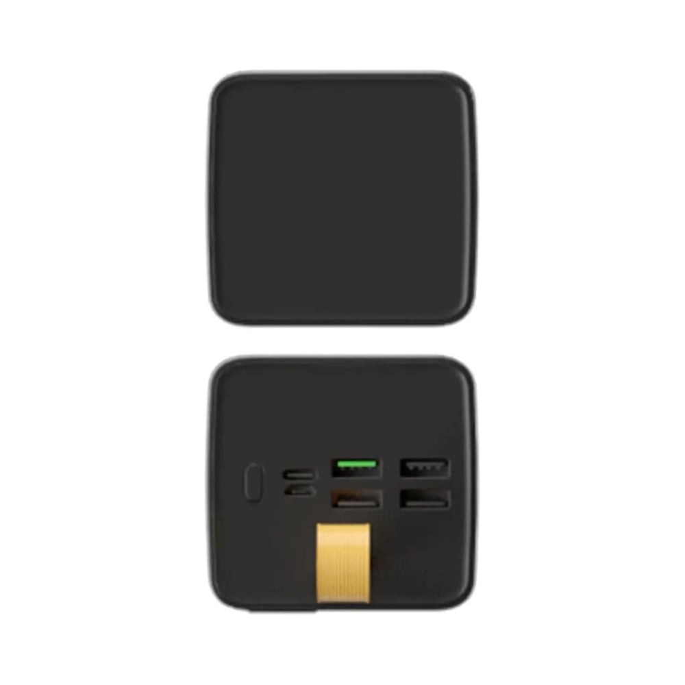 Внешний аккумулятор PERO PB09 50000 mAh, Li-Pol, output USB-C + 4 USB-A, черный PB09BL
