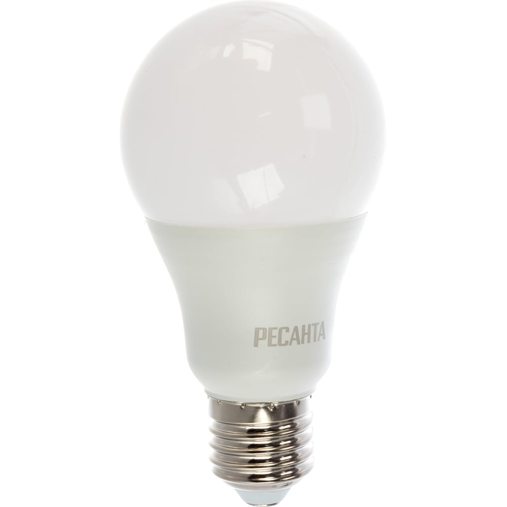 Светодиодная лампа Ресанта LL-R-A65-15W-230-3K-E27 (груша, 15Вт, тепл., Е27) 76/1/19