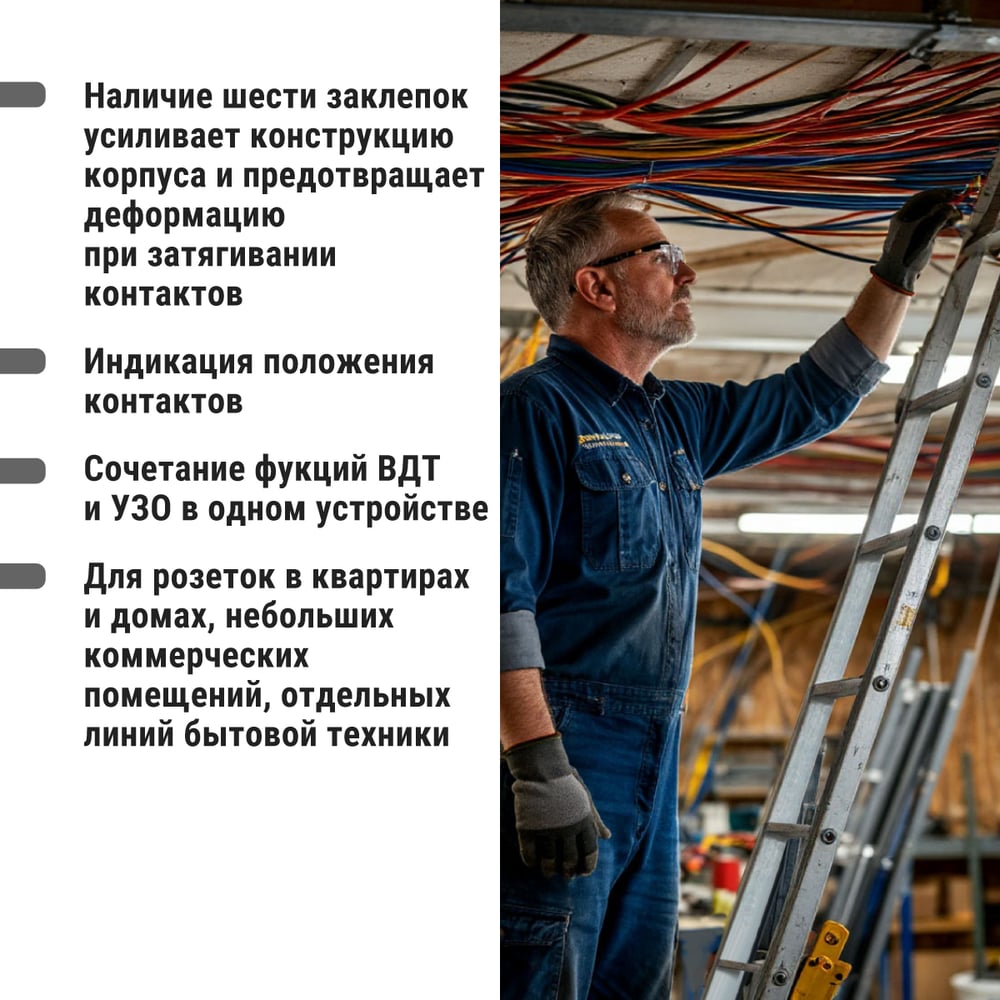 Автоматический выключатель дифференциального тока TDM ELECTRIC АВДТ 63 2Р(1Р+N) C50 30мА 6кА тип А SQ0202-0011