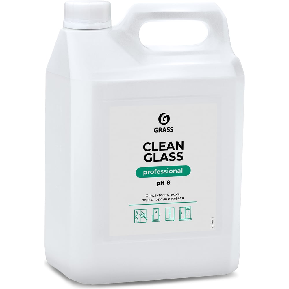 Средство для очистки стекол и зеркал Grass Clean Glass Professional 5 л 125572