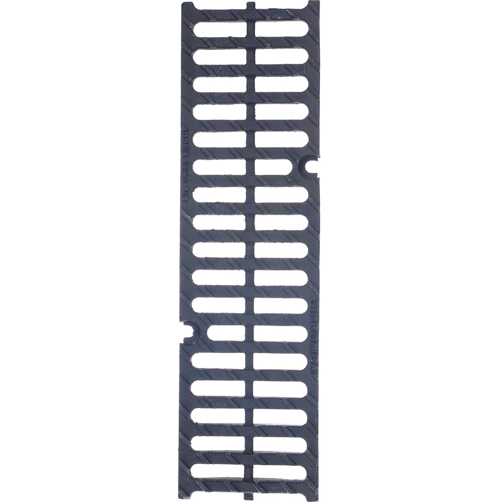 Водоприемная решетка Gidrolica DN 100, 500х140х21 мм, щелевая, чугунная ВЧ, класс Е600 50109E