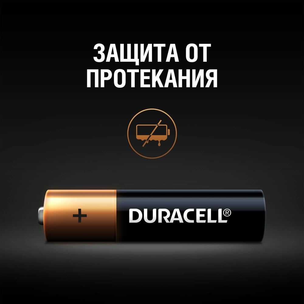 Батарейки щелочные Duracell Basic ААA/LR03 4 шт. блистер Б0026813 RPL00511