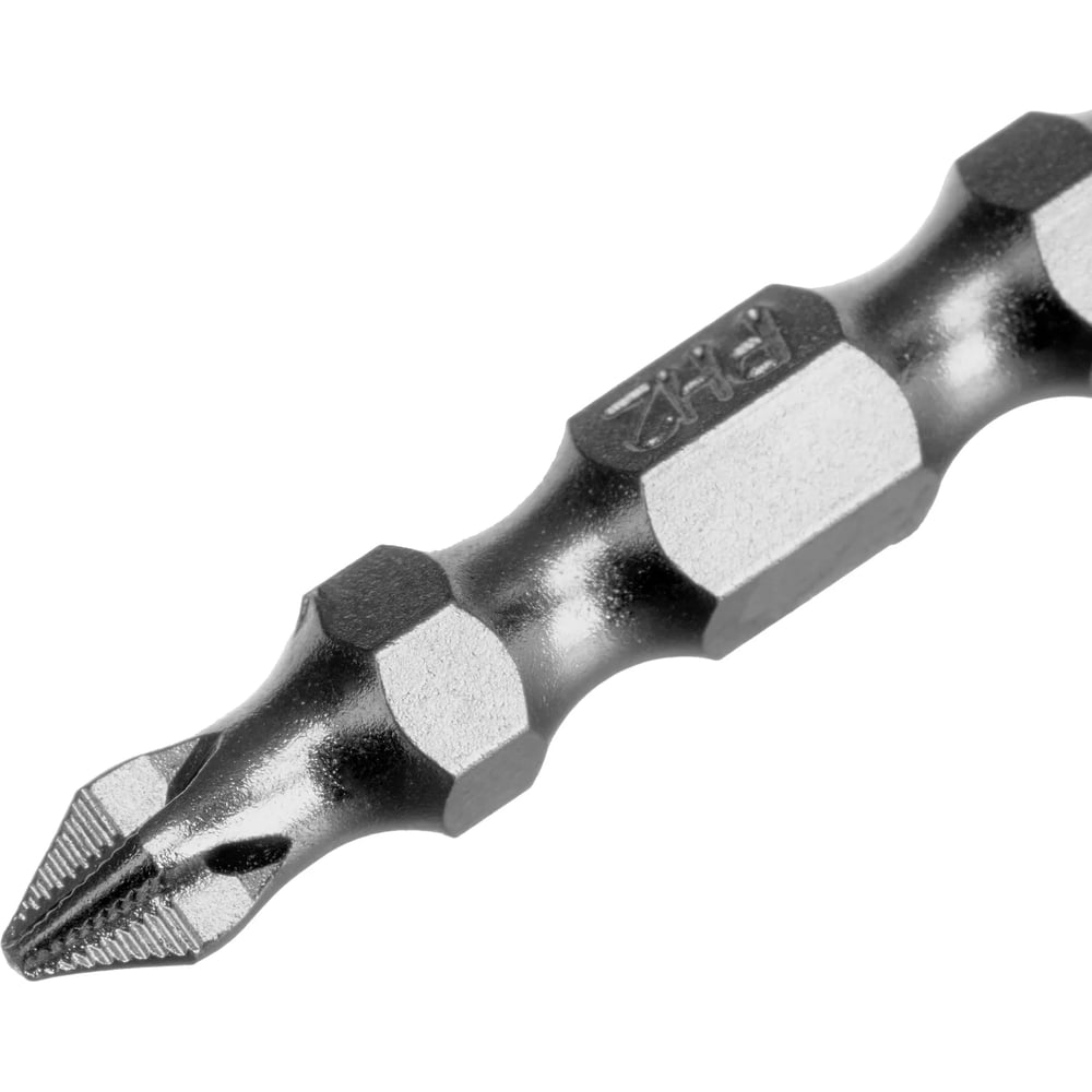 Бита GROSS двухсторонняя, PH2-PH1, 45мм, сталь S2, 10 шт 112011