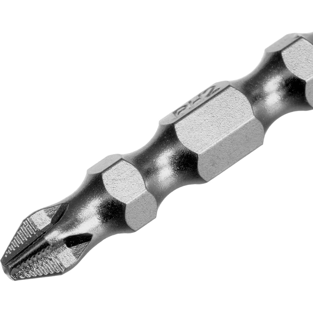 Бита GROSS двухсторонняя, PH2-PH1, 45мм, сталь S2, 10 шт 112011