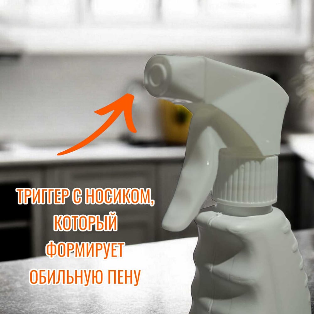 Средство для чистки кухни PROFREIN антижир LEO, пенное 750 мл с триггером 863616