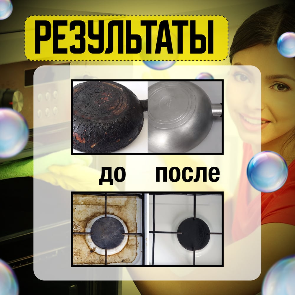 Антижир для кухни Дафор средство от жира, нагара для плит и духовок, казана, кухни Dafor, Жироудалитель, 500 мл 4607002307852