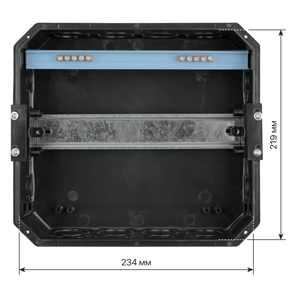 Встраиваемый бокс TDM ELECTRIC ЩРВ-П-10 модулей, пластик, IP41, Антрацит SQ0902-1003