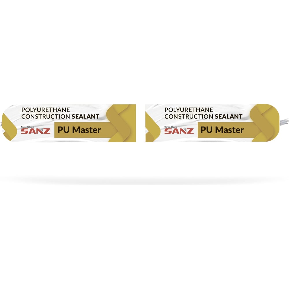 Клей-герметик полиуретановый строительный PU MASTER 40, черный RAL 9005, 600мл SANZ PU-M-BL-0904