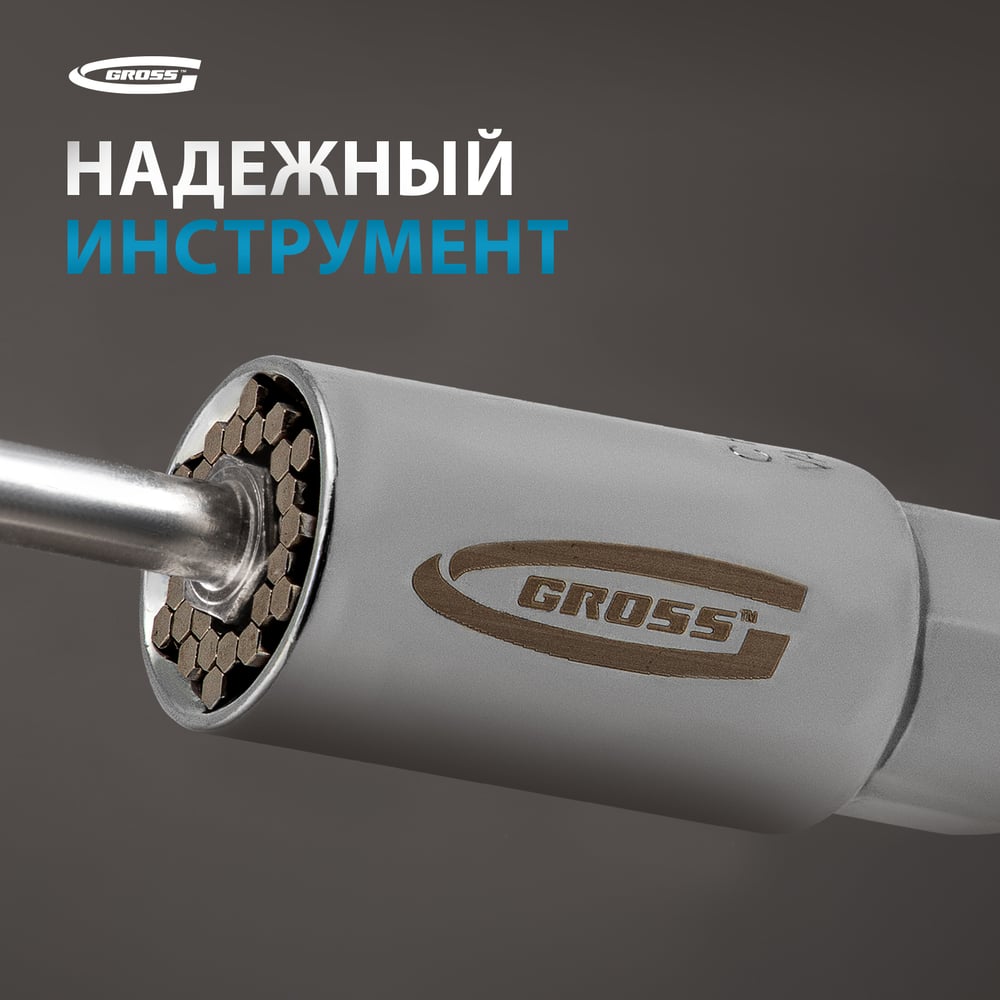 Головка торцевая многоразмерная (3/8" 6-21 мм) GROSS 13191