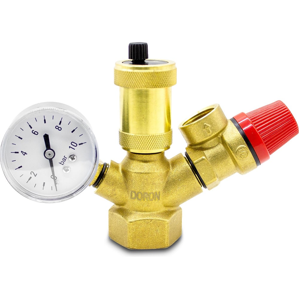 Группа безопасности для котла Doron 1", 3 бар, МИНИ 016200