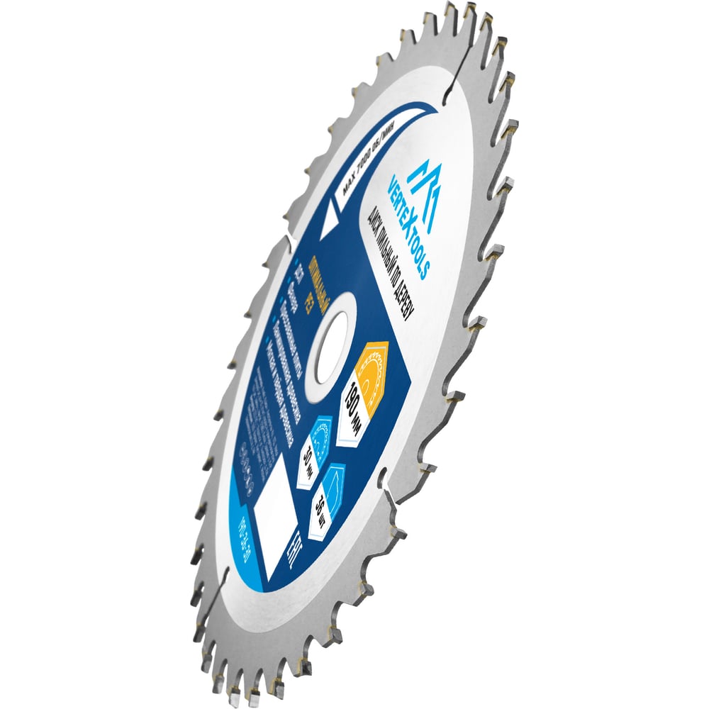 Диск пильный по дереву (190х30-20 мм 36 зубов) Vertextools 190-36-30