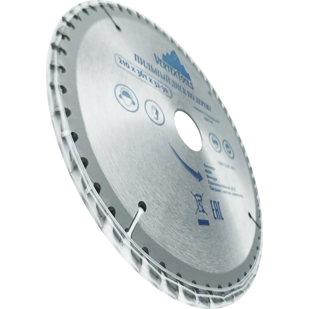 Диск пильный по дереву (210х32-30 мм 36 зубов) Vertextools 210-36-32