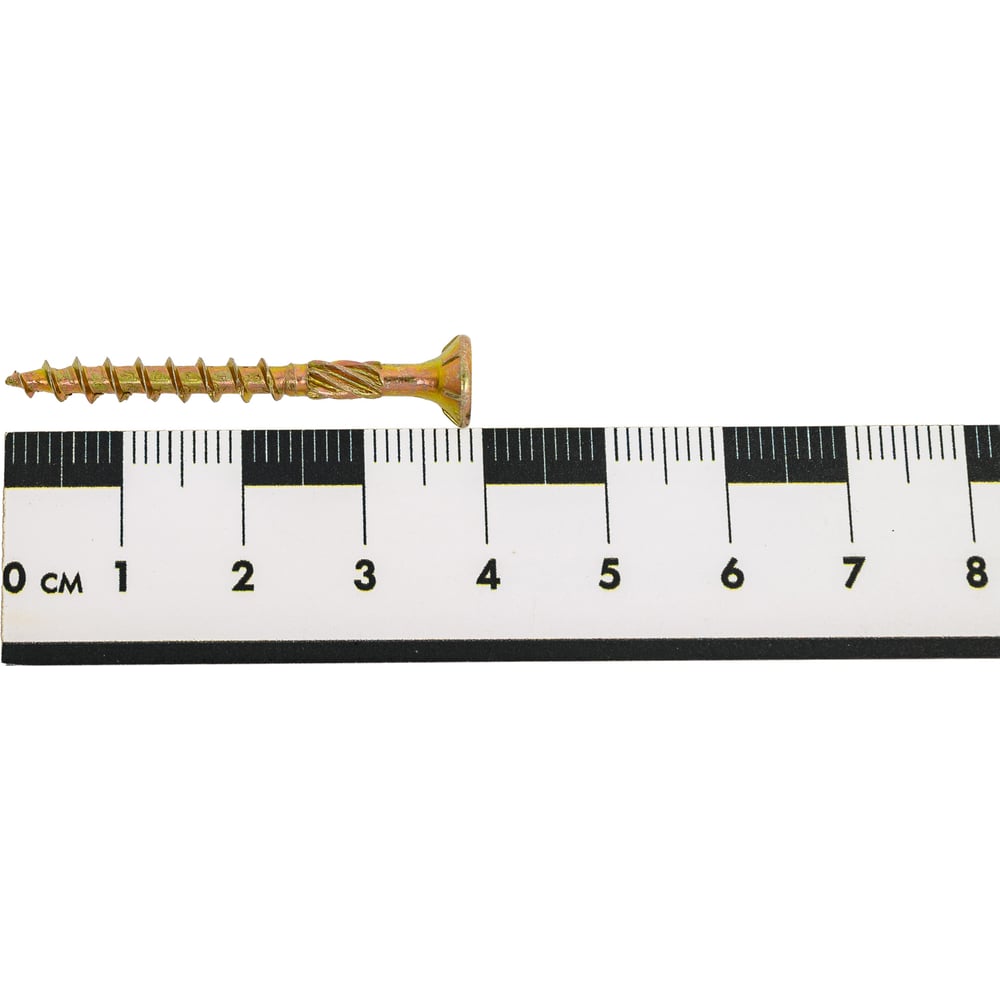 Конструкционные саморезы КРЕП-КОМП потай, Torx, желтый цинк, 4.0x40 мм, 500 шт. скт440