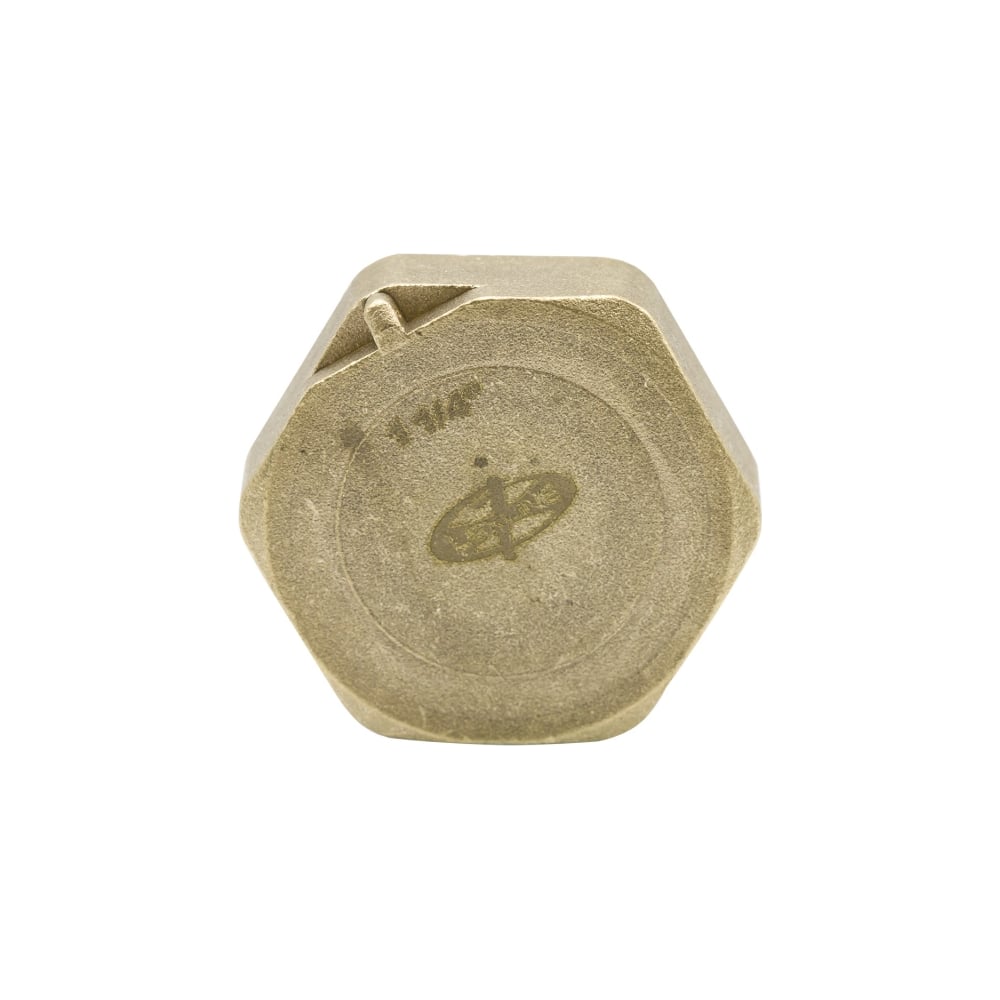 Заглушка LEXLINE 1 1/4'' вн, латунь, с контрольным отверстием, 32 551742