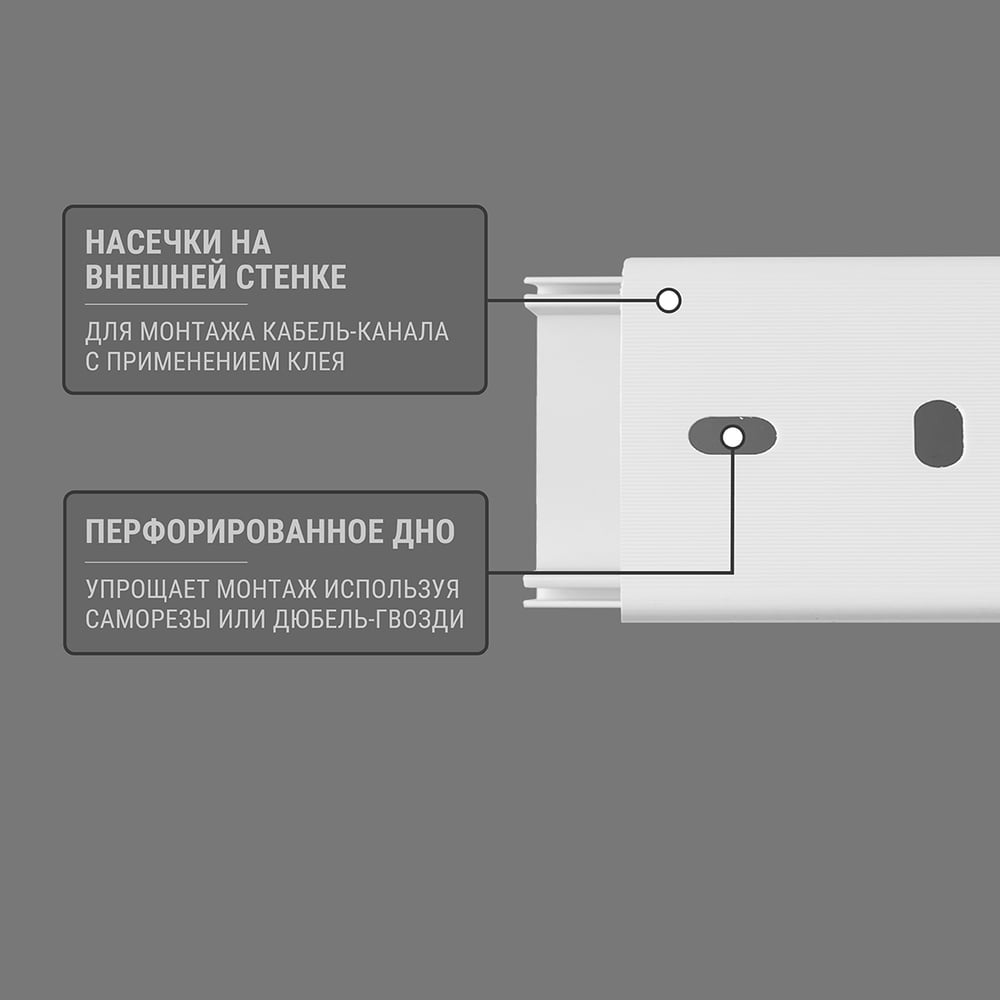 Кабель-канал TDM ELECTRIC белый, 40х16, 2 метра, упаковка 3 штуки SQ0402-3807