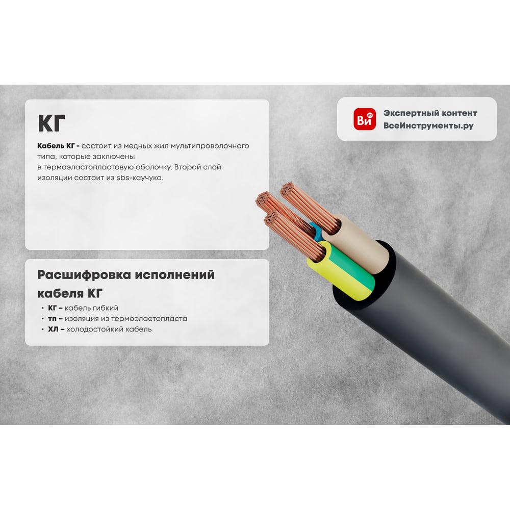 Кабель КГтп-ХЛ АТЛАНТ 1x25 50м 90027