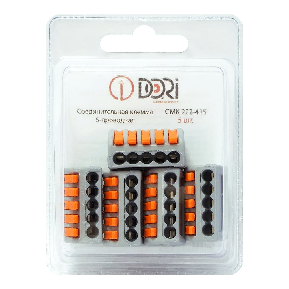 Соединительная 5-проводная клемма DORI СМК 222-415 (5 шт.) 46240