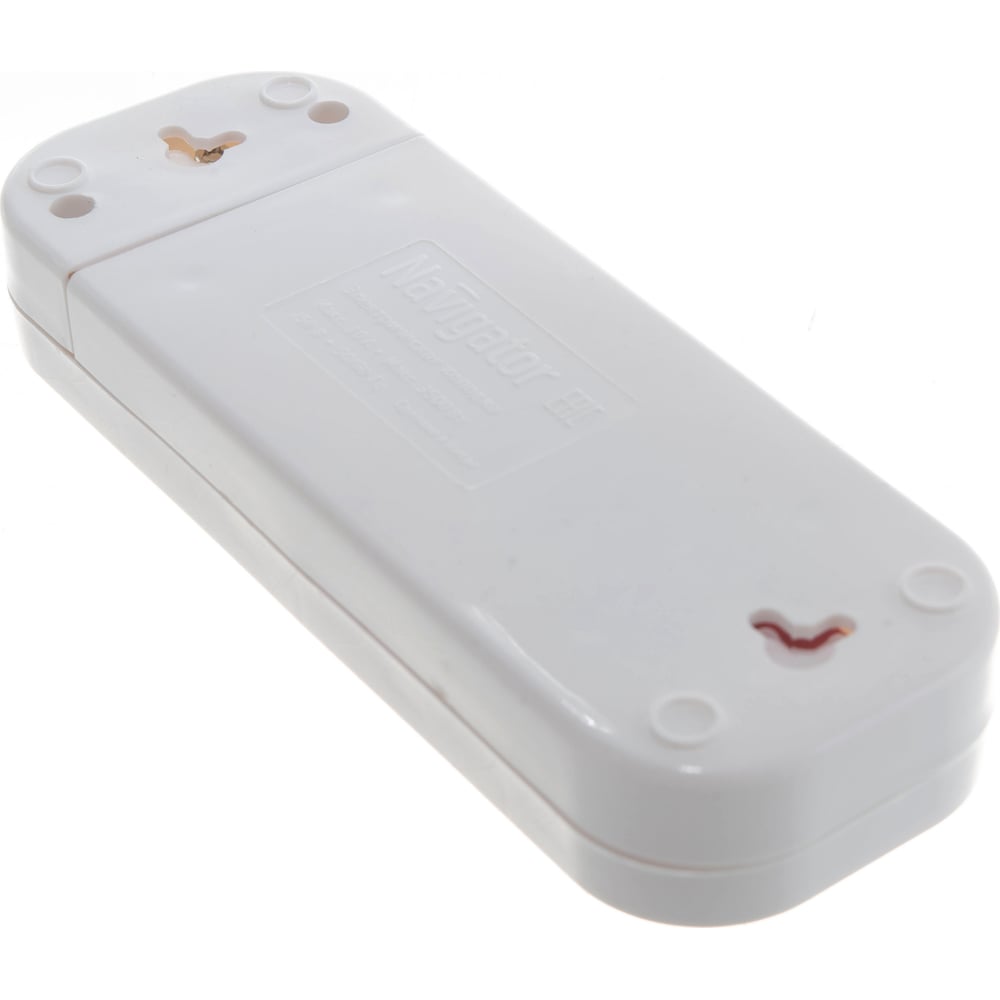 Колодка Navigator, NCA-BL01-03-X-WH, 3 гнезда, б/з, АБС пластик 61585