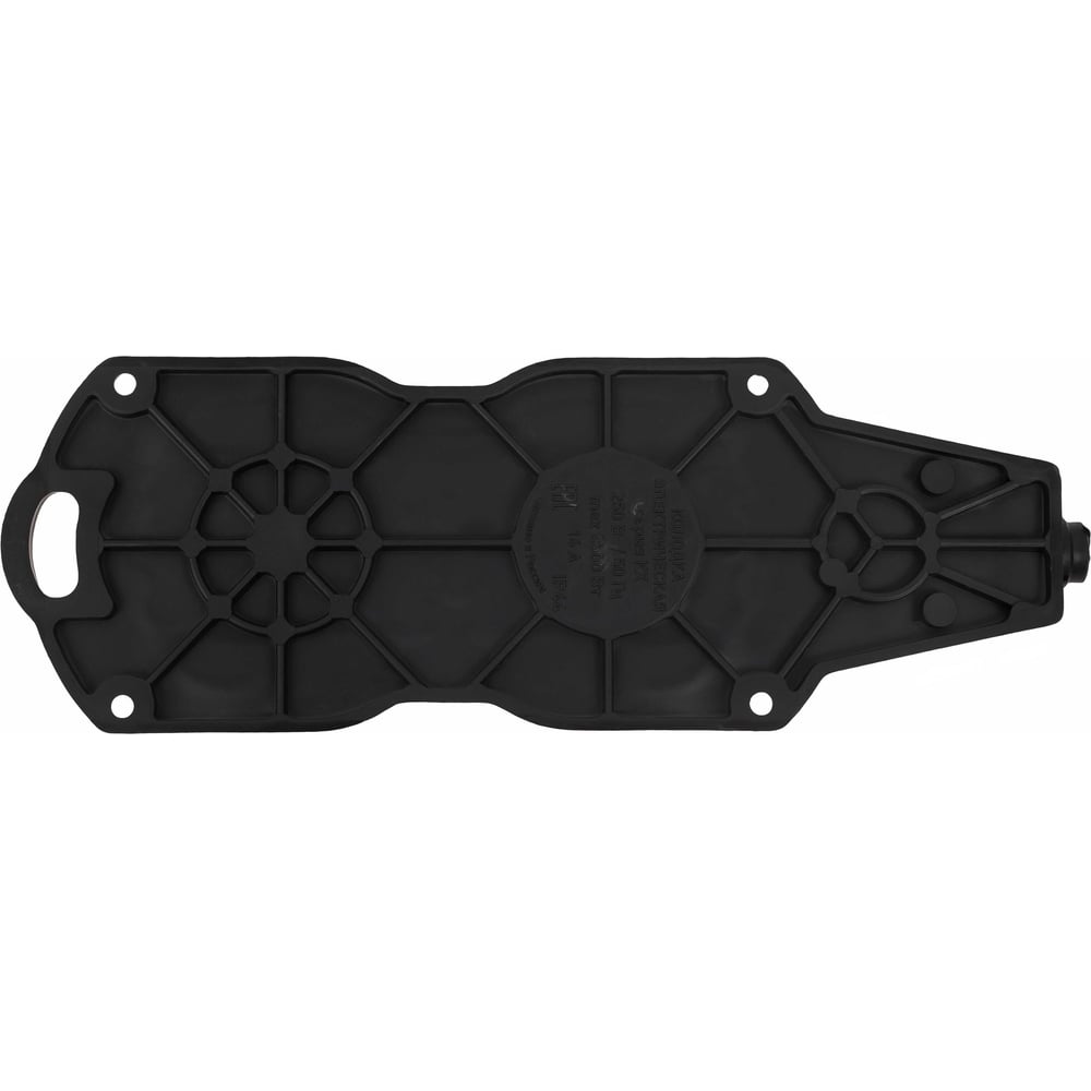 Каучуковая колодка 2 гнезда 16А IP44 с/з черная Gigant RBG-3