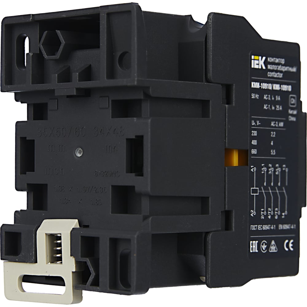 Контактор IEK КМИ-10910 9А 230В ИЭК KKM11-009-230-10