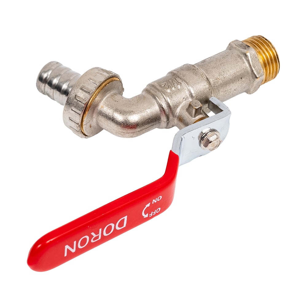 Кран шаровой с носиком DORON 1/2" нар.рез. 8436